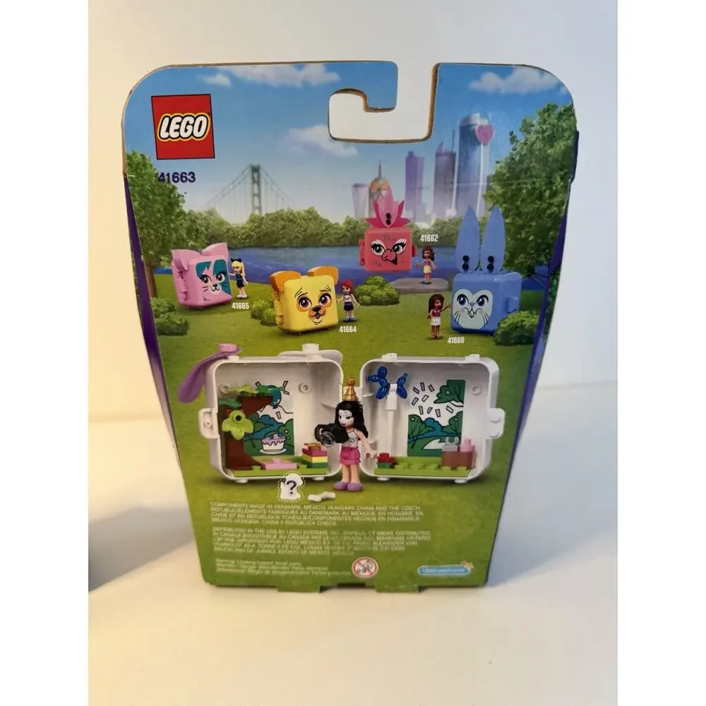 New Lot 2 Lego Friends Olivia Flamingo Emma Dalmatian Cube 41662 41663